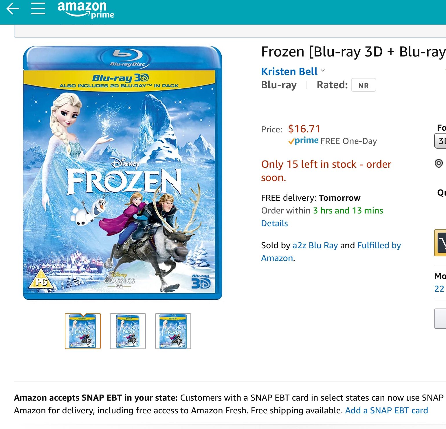 Frozen movie