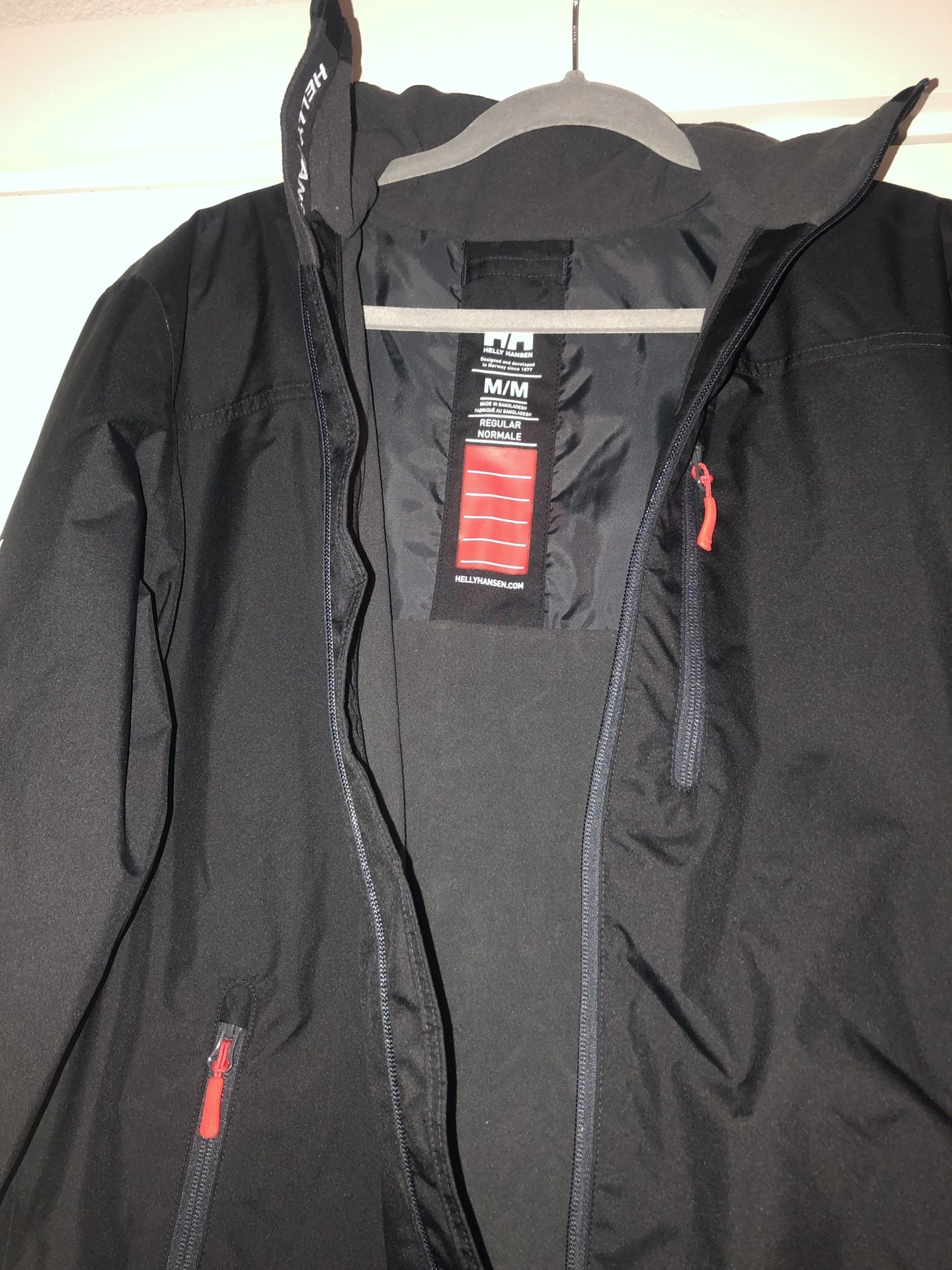 Helly Hansen Crew Mid layer Fleece Lined Waterproof Jacket/ Size M