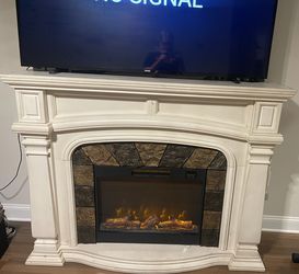 Electric Fireplace Tv Stand W/heat  Thumbnail