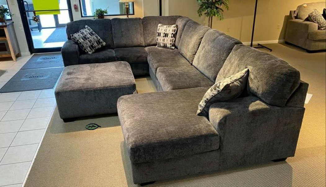 🪶💲39 Down Payment. IN STOCK SPECIAL] Ballinasloe Smoke LAF Sectional