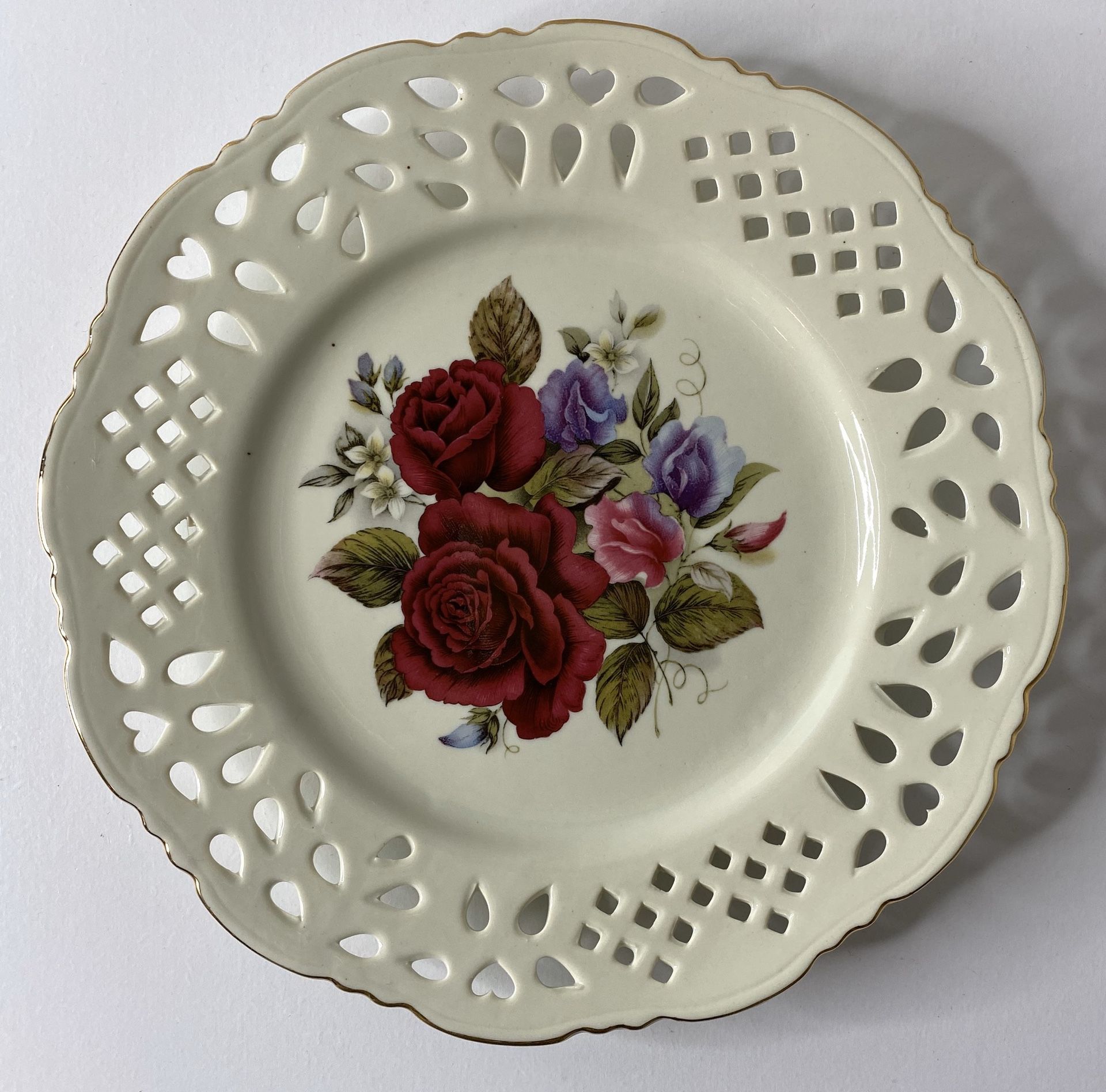 Formalities By Baum Bros Decorative Flower Plate Set Of 3