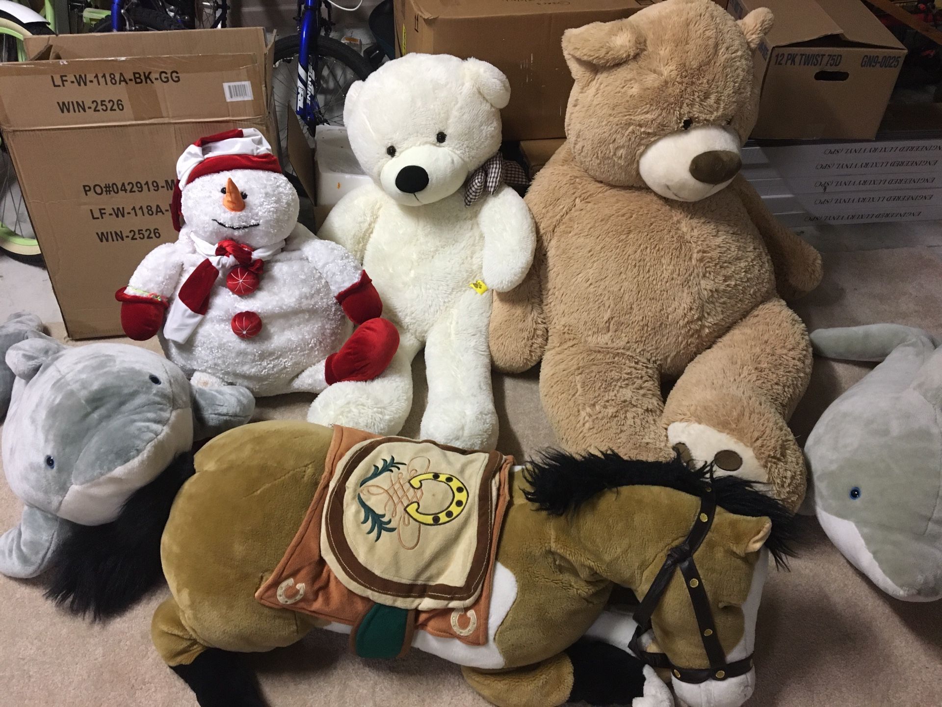 Giant stuffed animals
