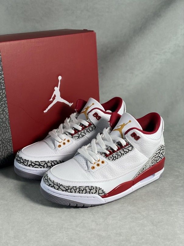 Nike Air JORDAN 3 Retro 'Cardinal Red' High Top