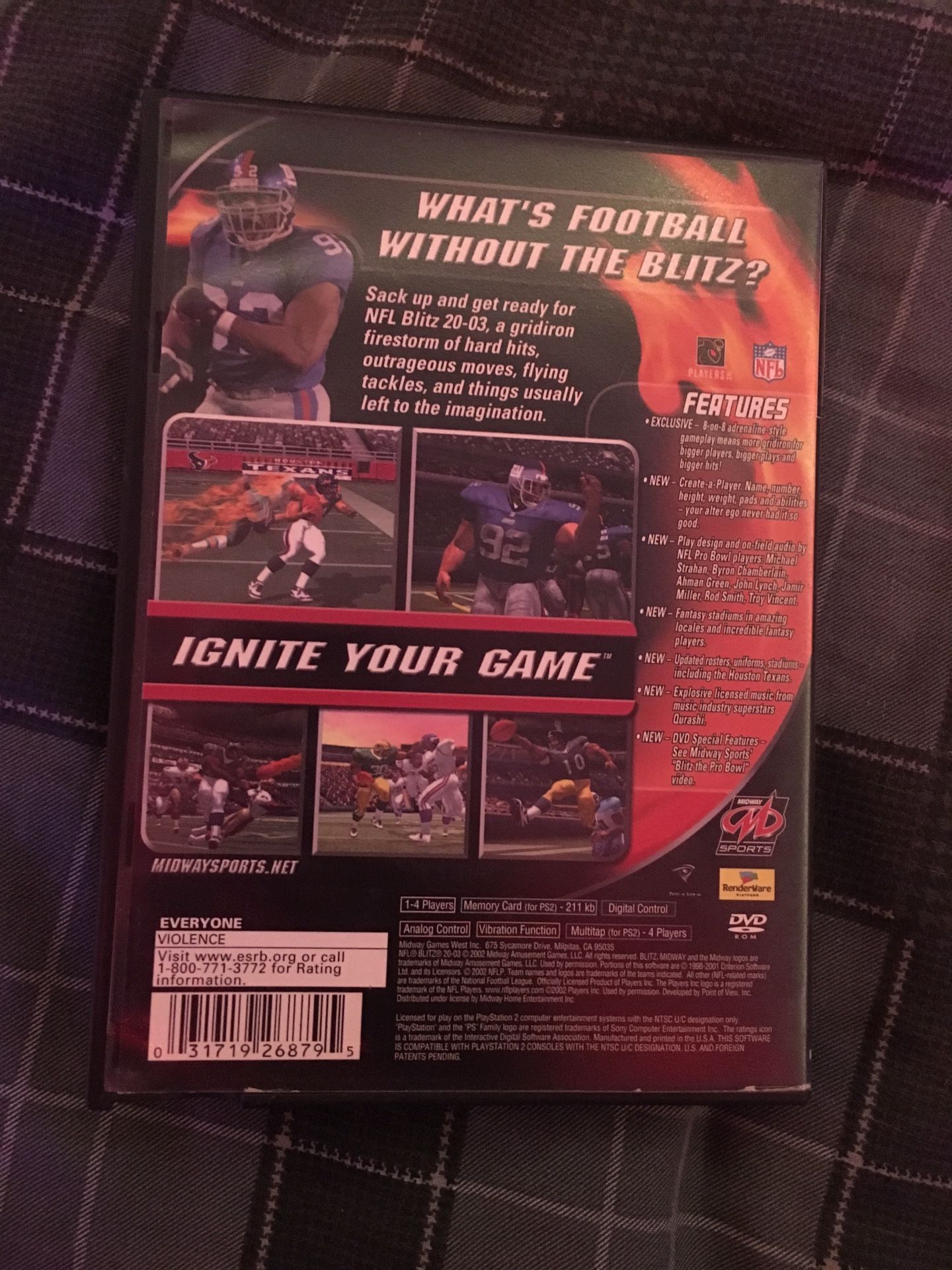 Ps2 nfl football blitz Lot