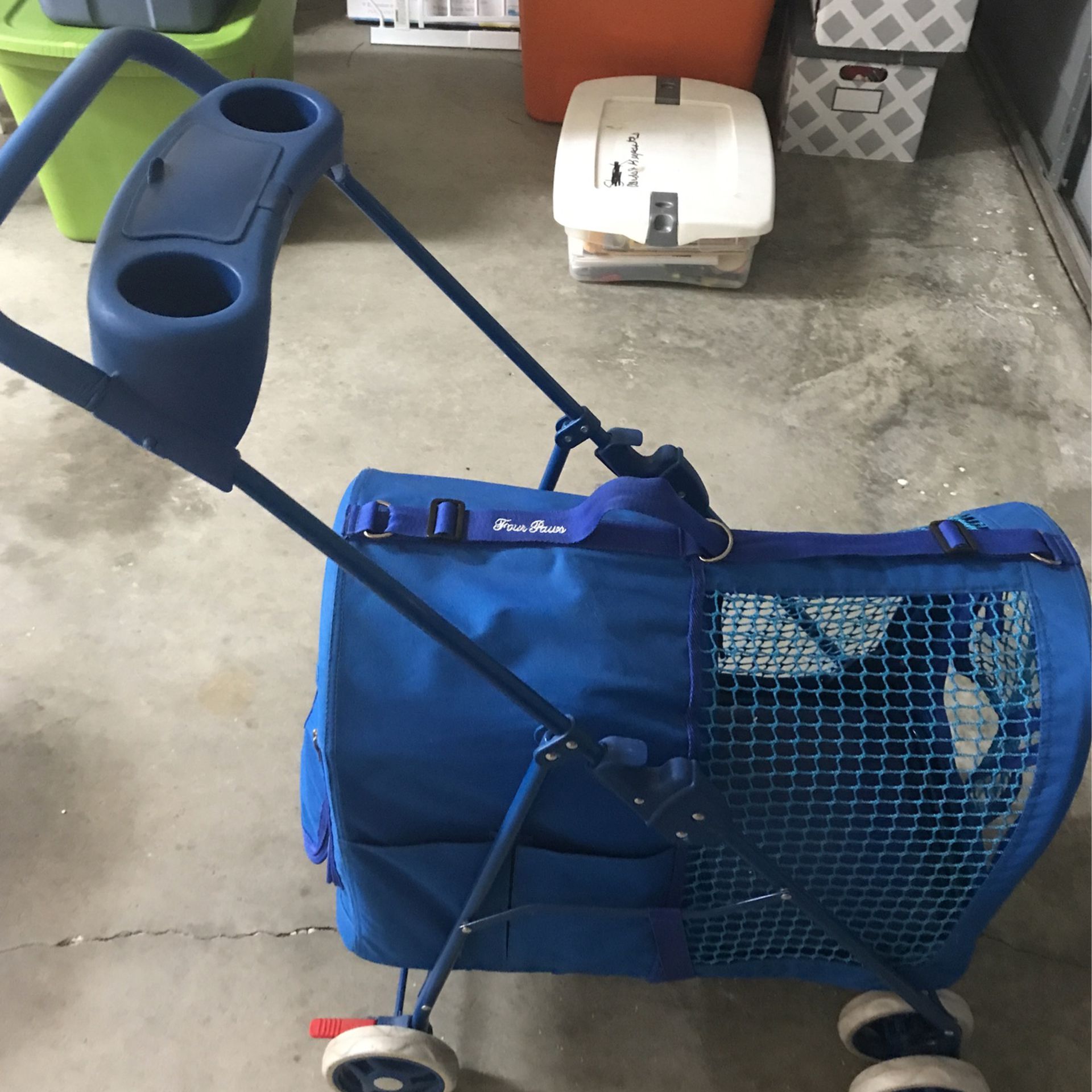 Doggy stroller by four paws used once $50