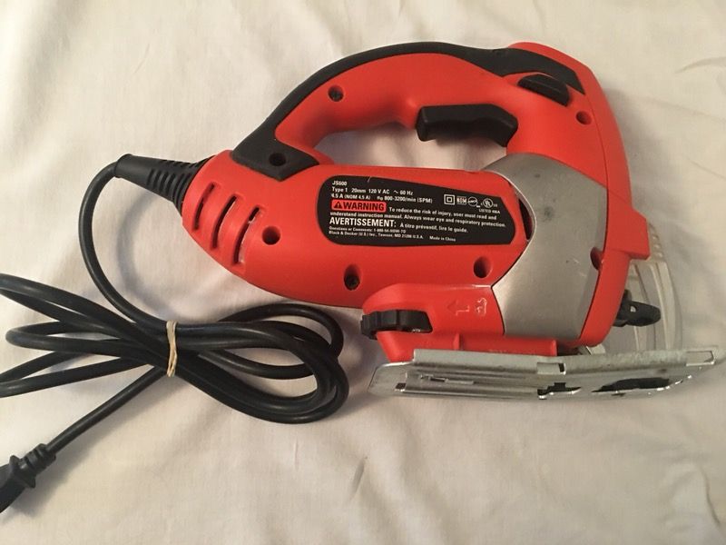 PreOwned BLACK & DECKER JS600 JIGSAW TYPE 1 20mm120V AC60 Hz4.5A