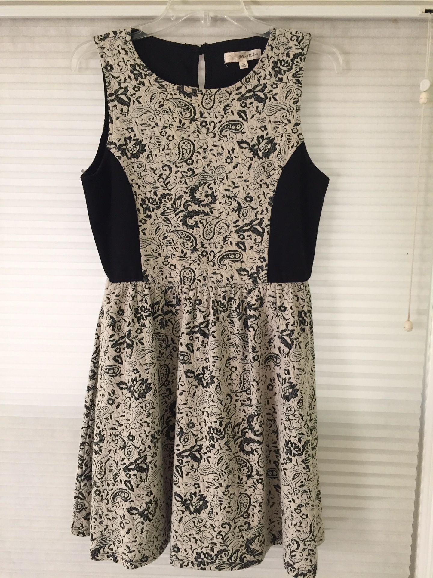 Medium Cream and Black Dress