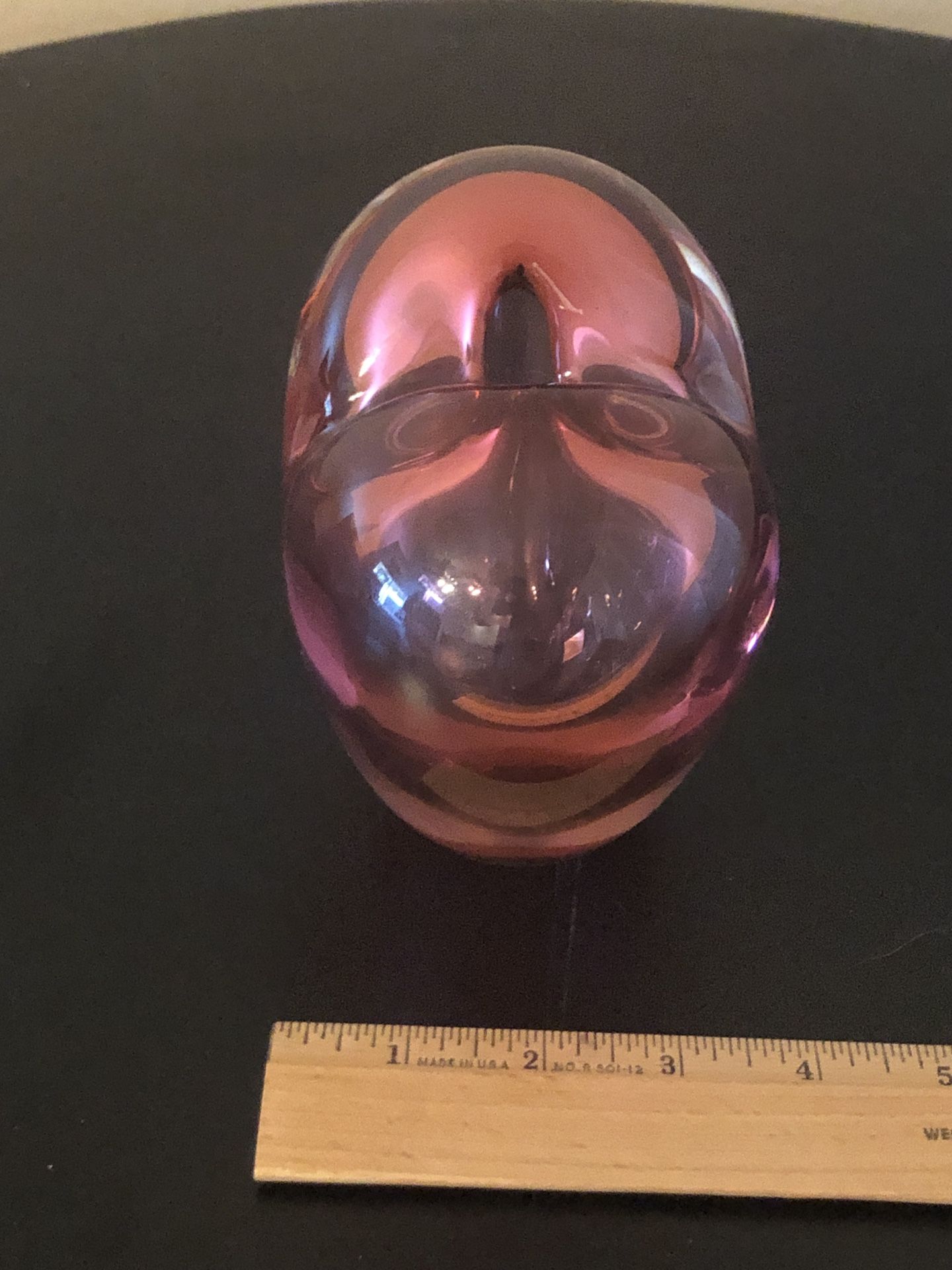 Svoboda Karlov Czech Republic Heart Shape Vase Signed