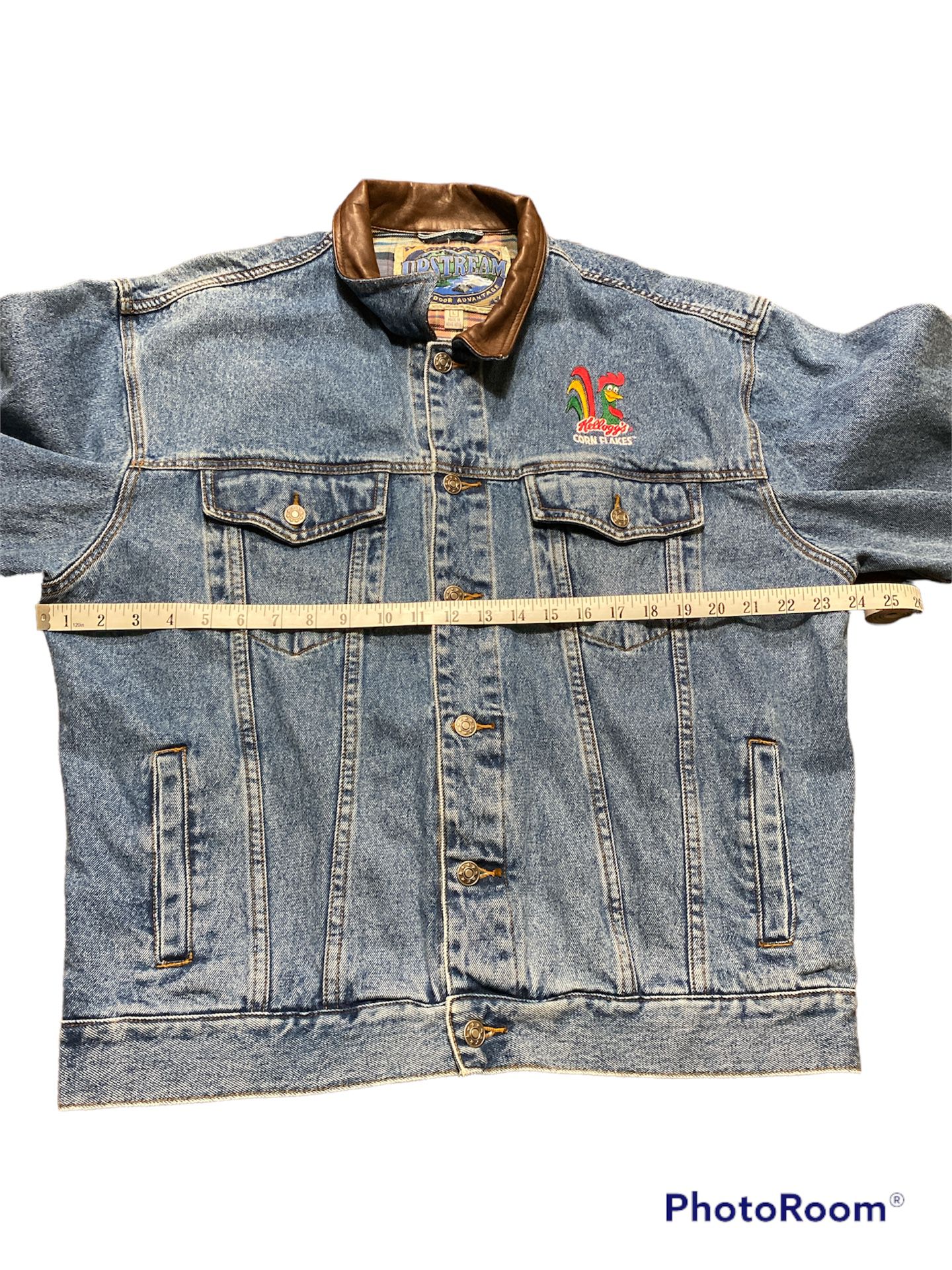Vintage Dunbrooke Outdoor Advantage UpStream Kellogg’s Denim Jacket Size L