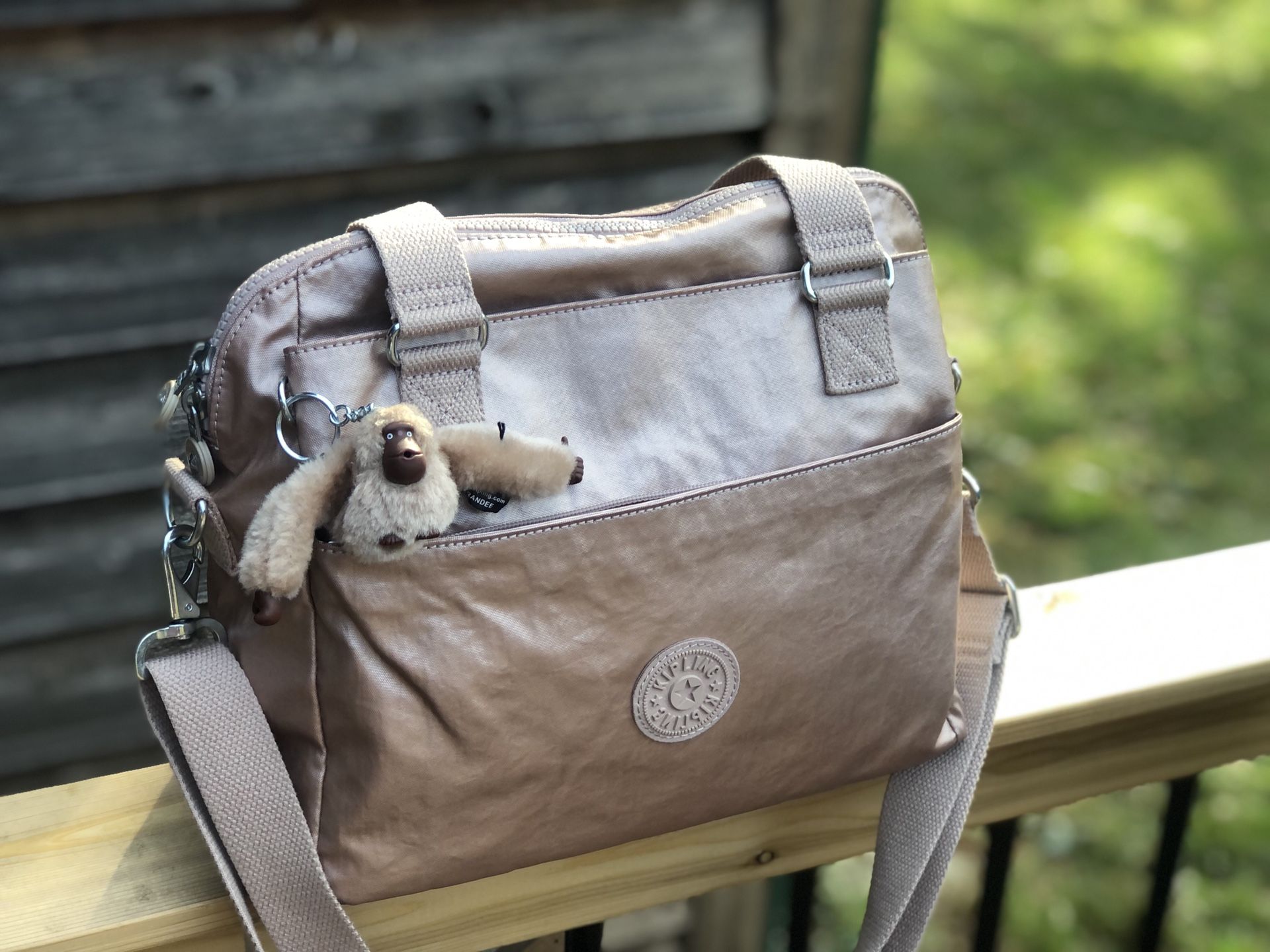 Kipling felicity metallic glow tote/shoulder bag
