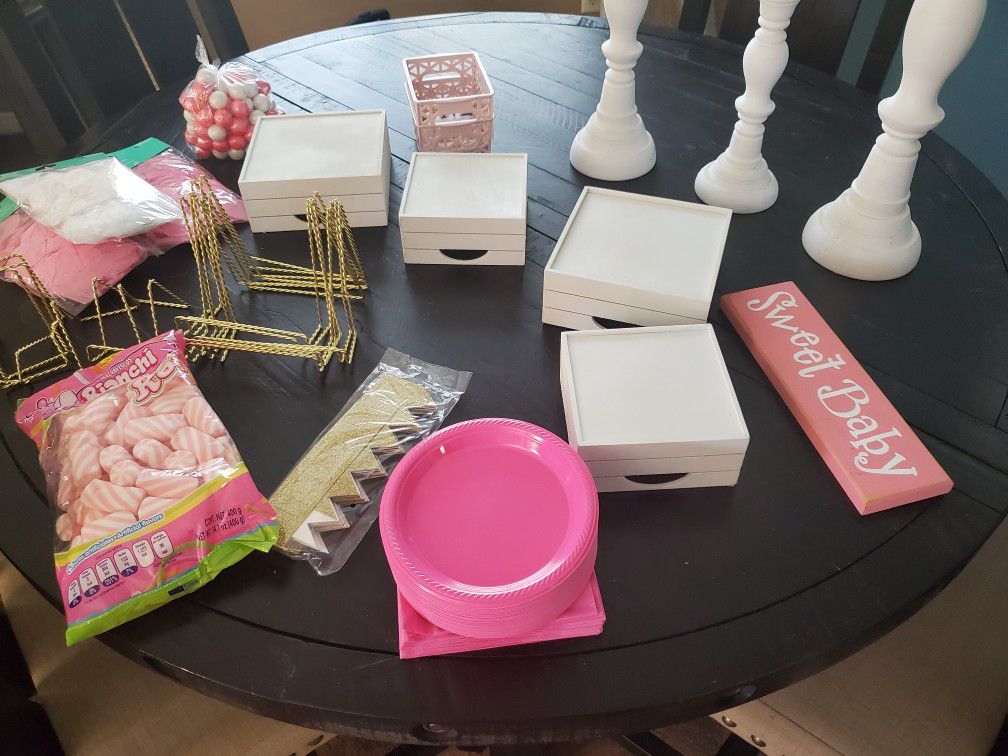 Miscellaneous Baby Shower Items Pink 