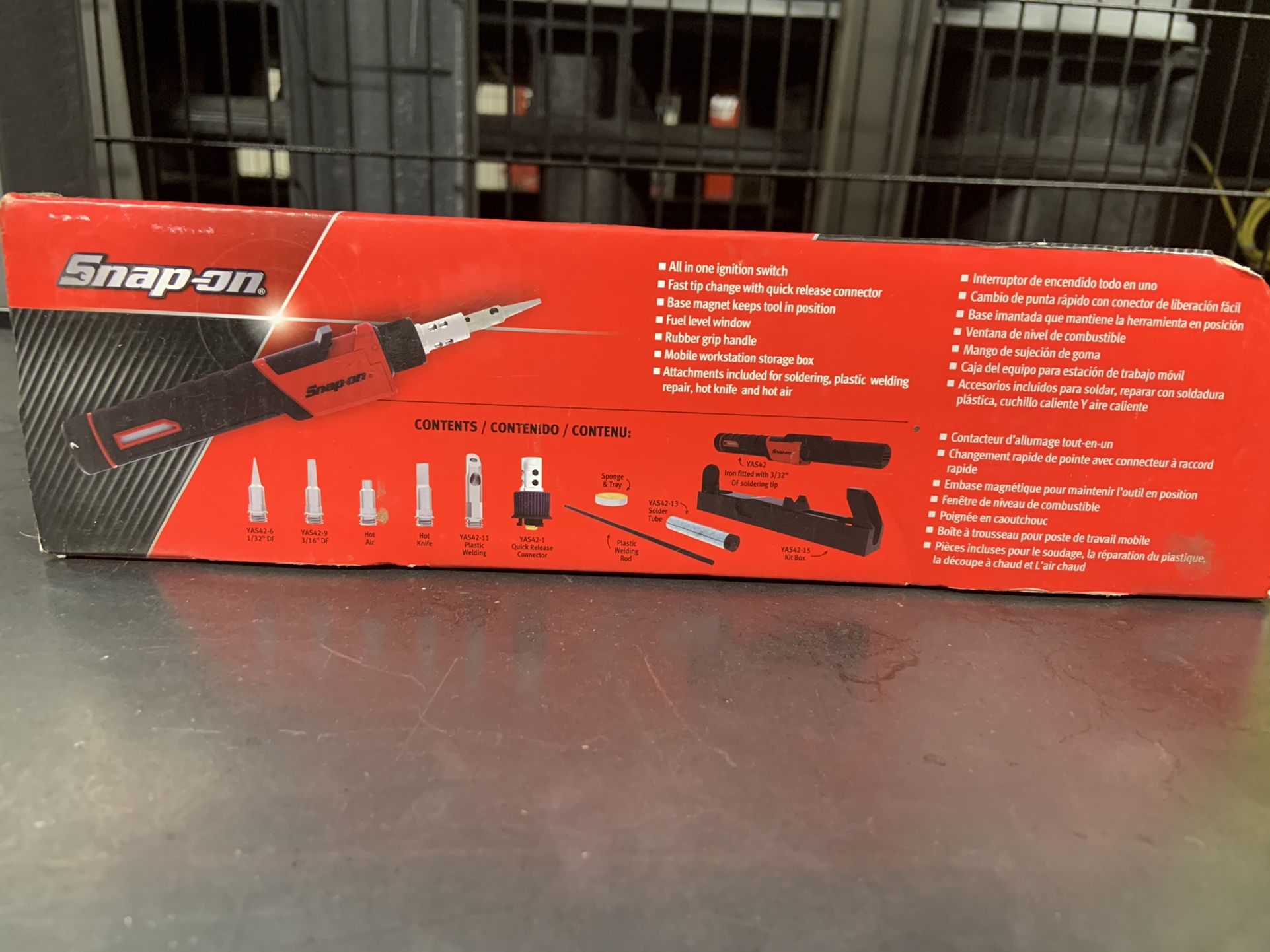 Butane Gas Soldering Iron Kit (25–130 W) (Red)