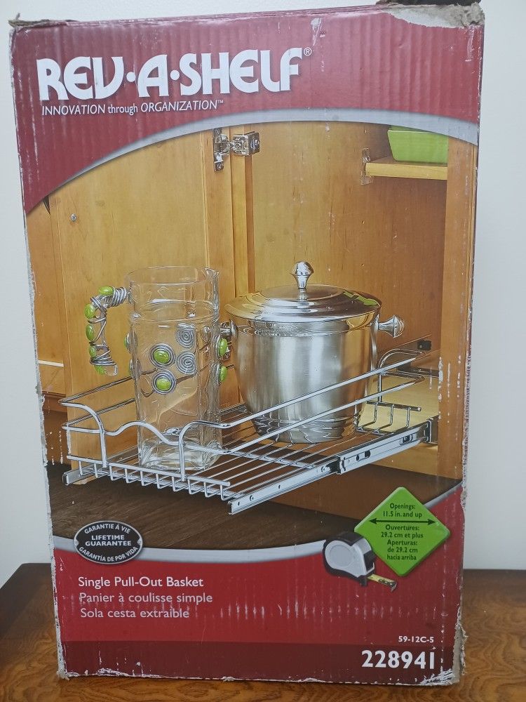 Rev-a-Shelf Pull Out Shelf Basket 59-12C-5