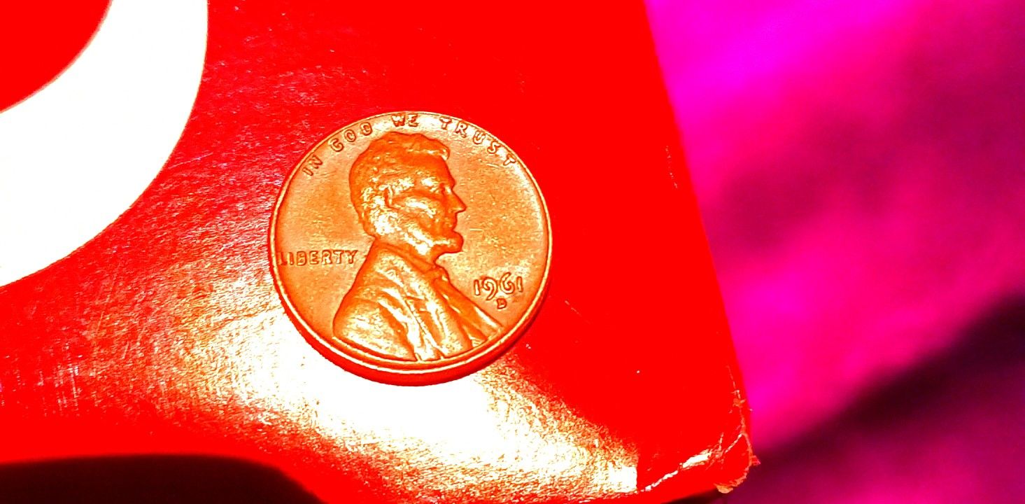 Rare 1961 Denver Minted Penny, With Double Date