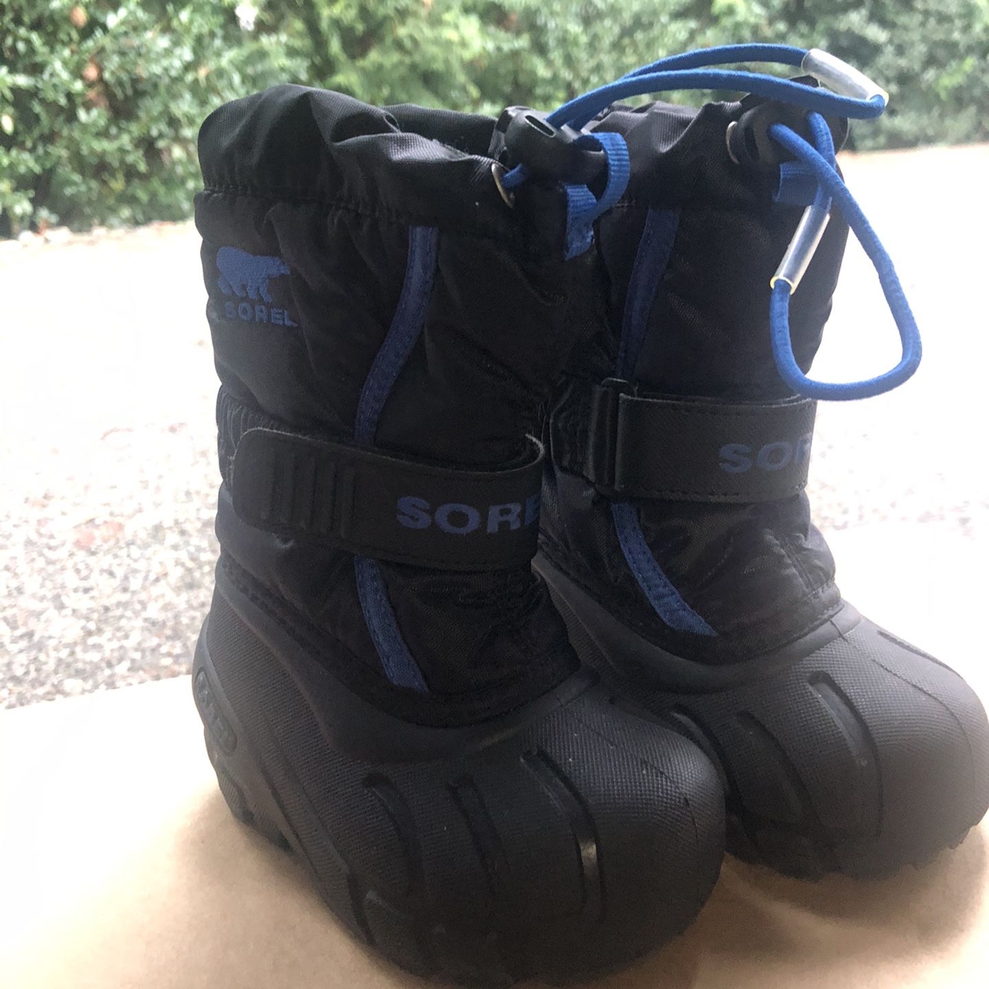 Toddler Boy Sorel Black/Blue Size 5
