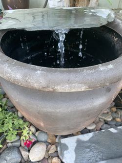 Large Rustic-Modern Patio Water Fountain  Thumbnail