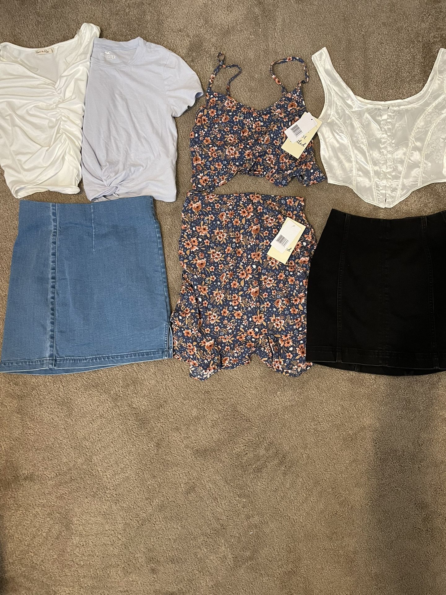 Three women’s outfits