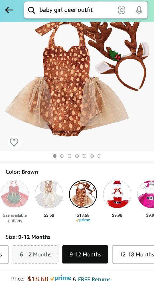 Baby Girl Deer Outfit 