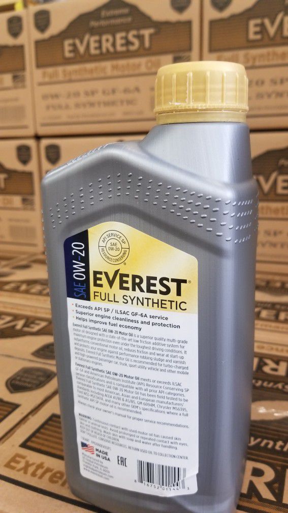 Everest Motor Oil Full Synthetic 12QT 