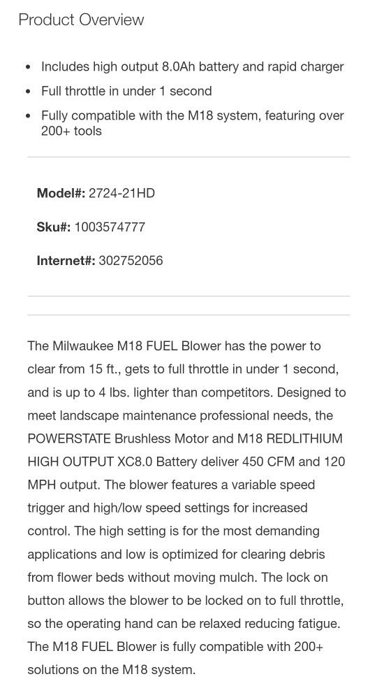 M18 FUEL 18-Volt Lithium-Ion Brushless Cordless Handheld Blower Kit