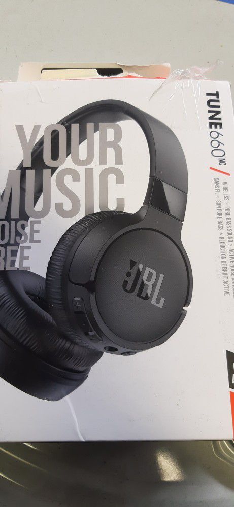JBL Tune 660 Wireless Headphones Noise Cancelling Bluetooth On-Ear  - Black