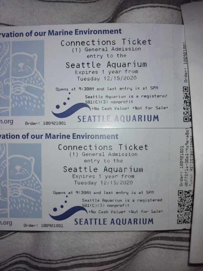 Aquarium Tickets Seattle