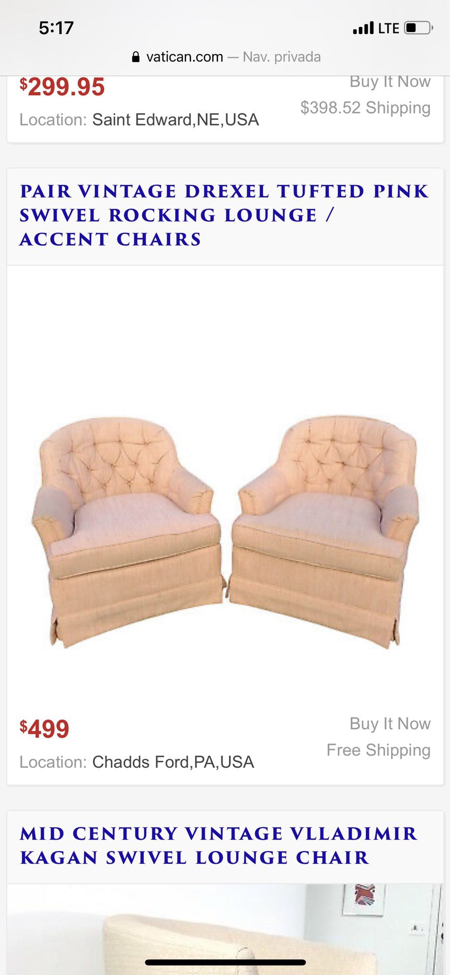Swevel Chairs (Vintage ) Brown
