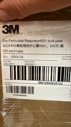 50 Pack 3M KN90 Face Masks, New In Box Thumbnail