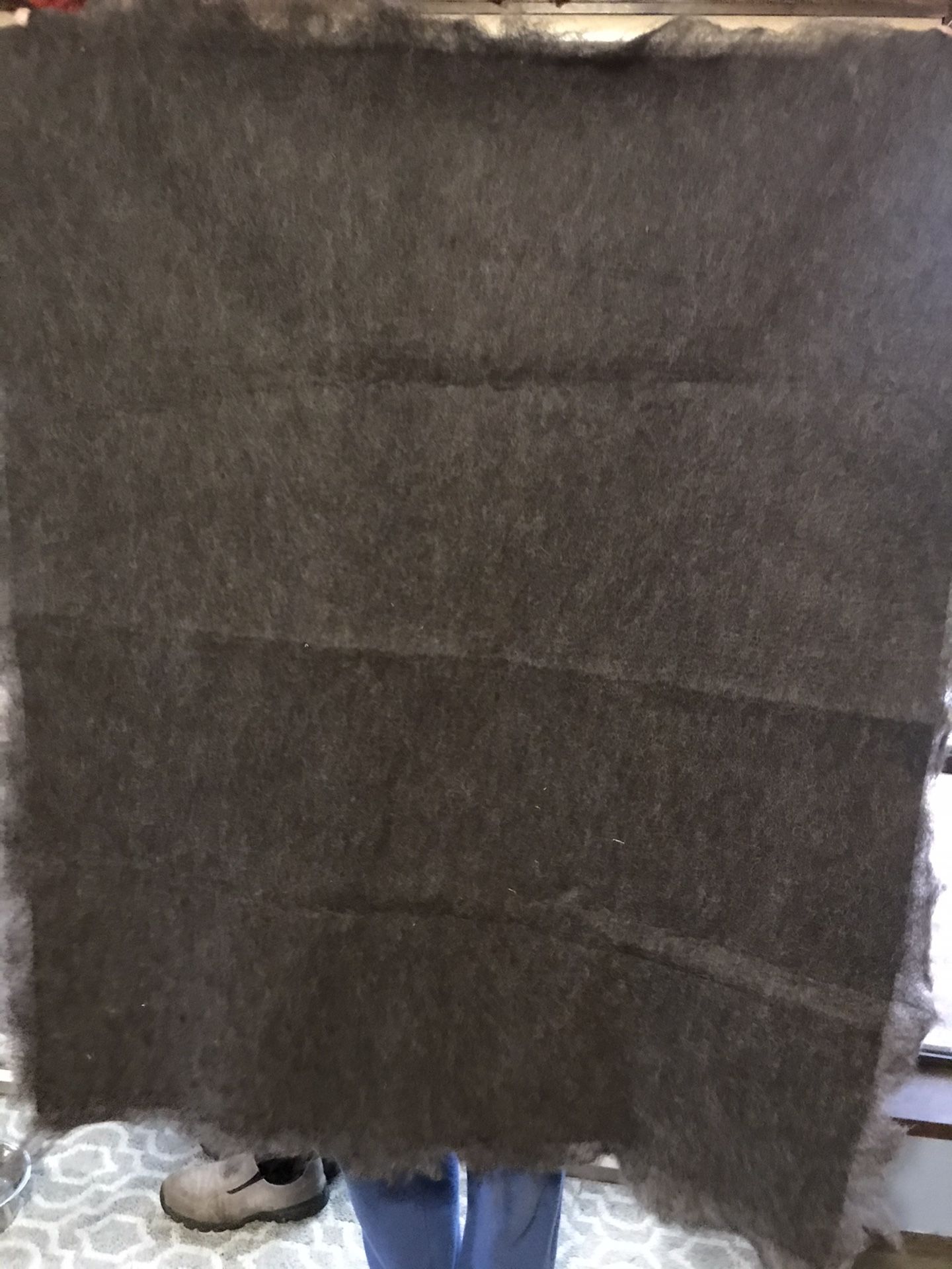 Alpaca Felted Blanket Throw