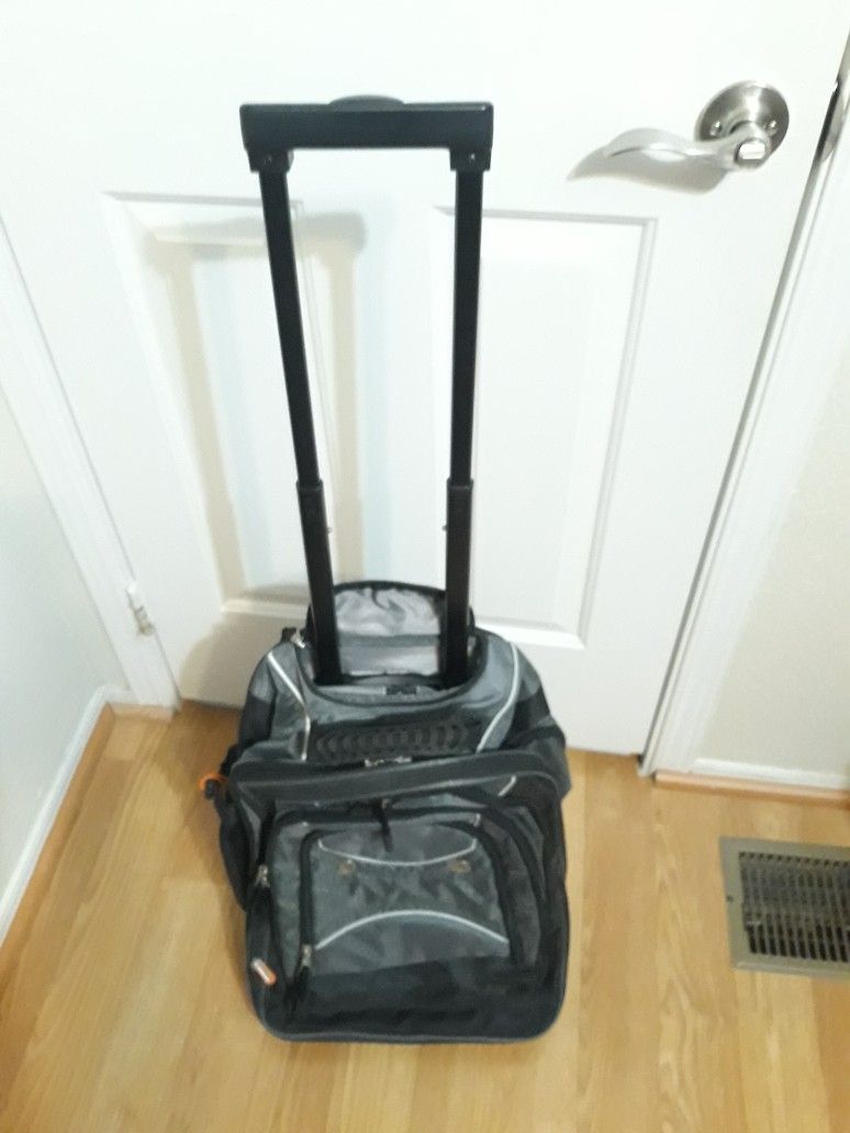 Rolling Backpack Travel Case Like New