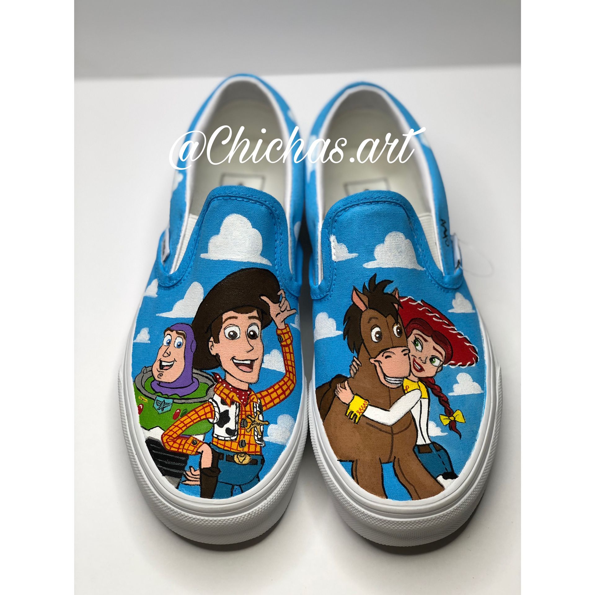 Custom Painted Shoes! Disney Lilo And Stitch, Nightmare Before Christmas, Pokemon, Toy Story, Hercules, Beauty And The Beast And Dragon Ball Zn