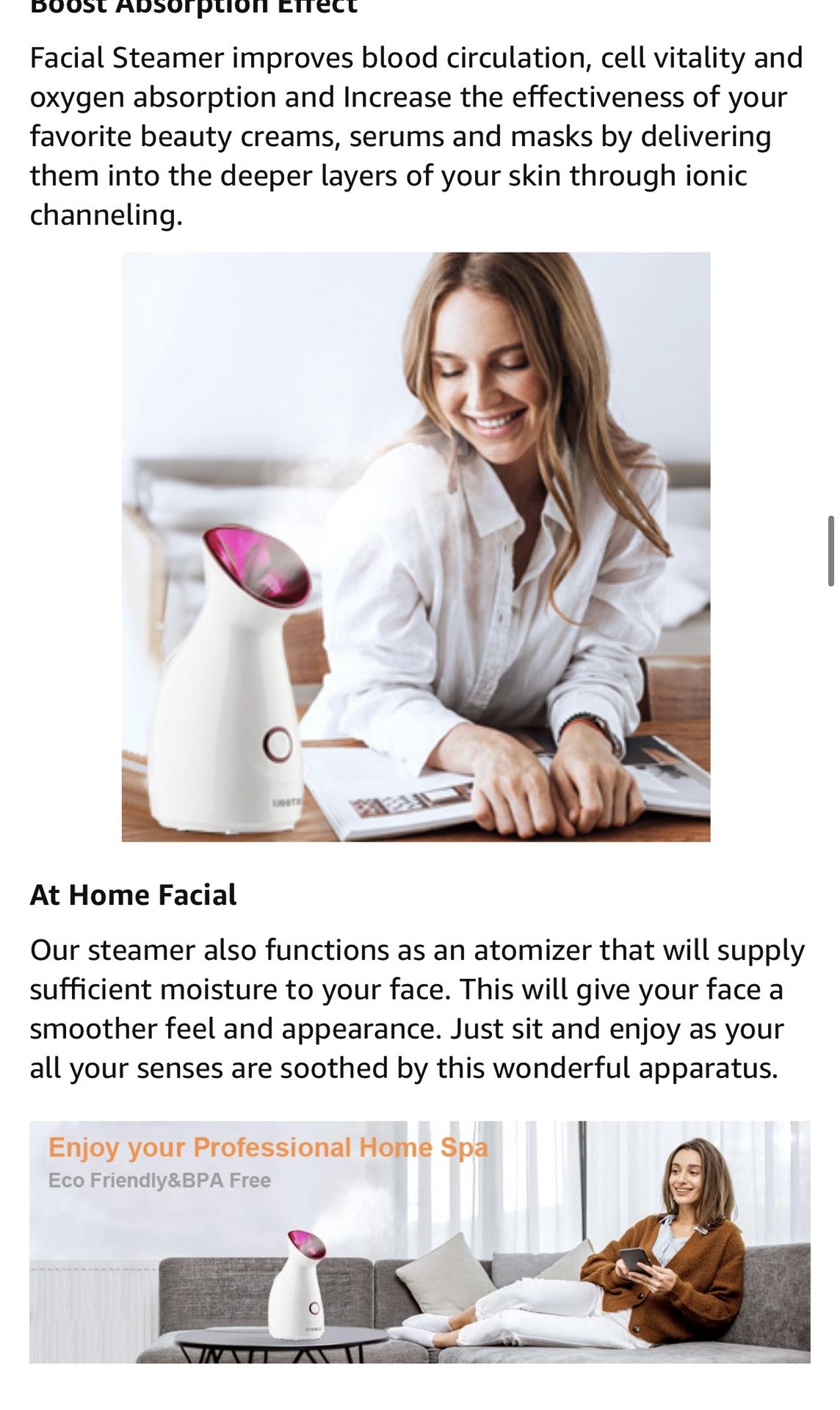 Nano ionic facial steamer new