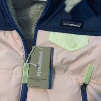 Patagonia Toddler Baby Reversible Tribbles Sherpa Fleece Hoody Hoodie Jacket