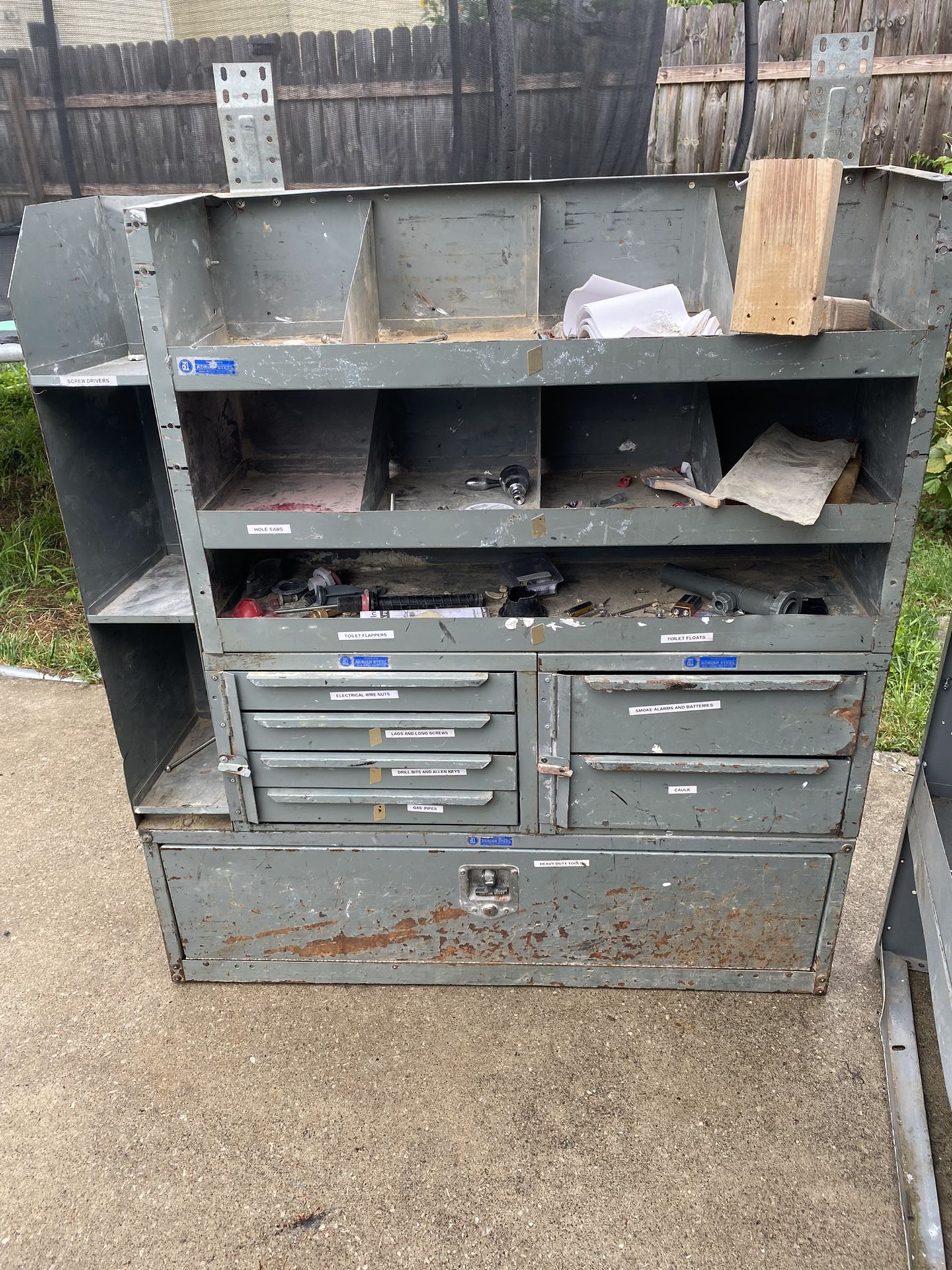 3 Metal Shelves /Storing Cabinets For Vans $100