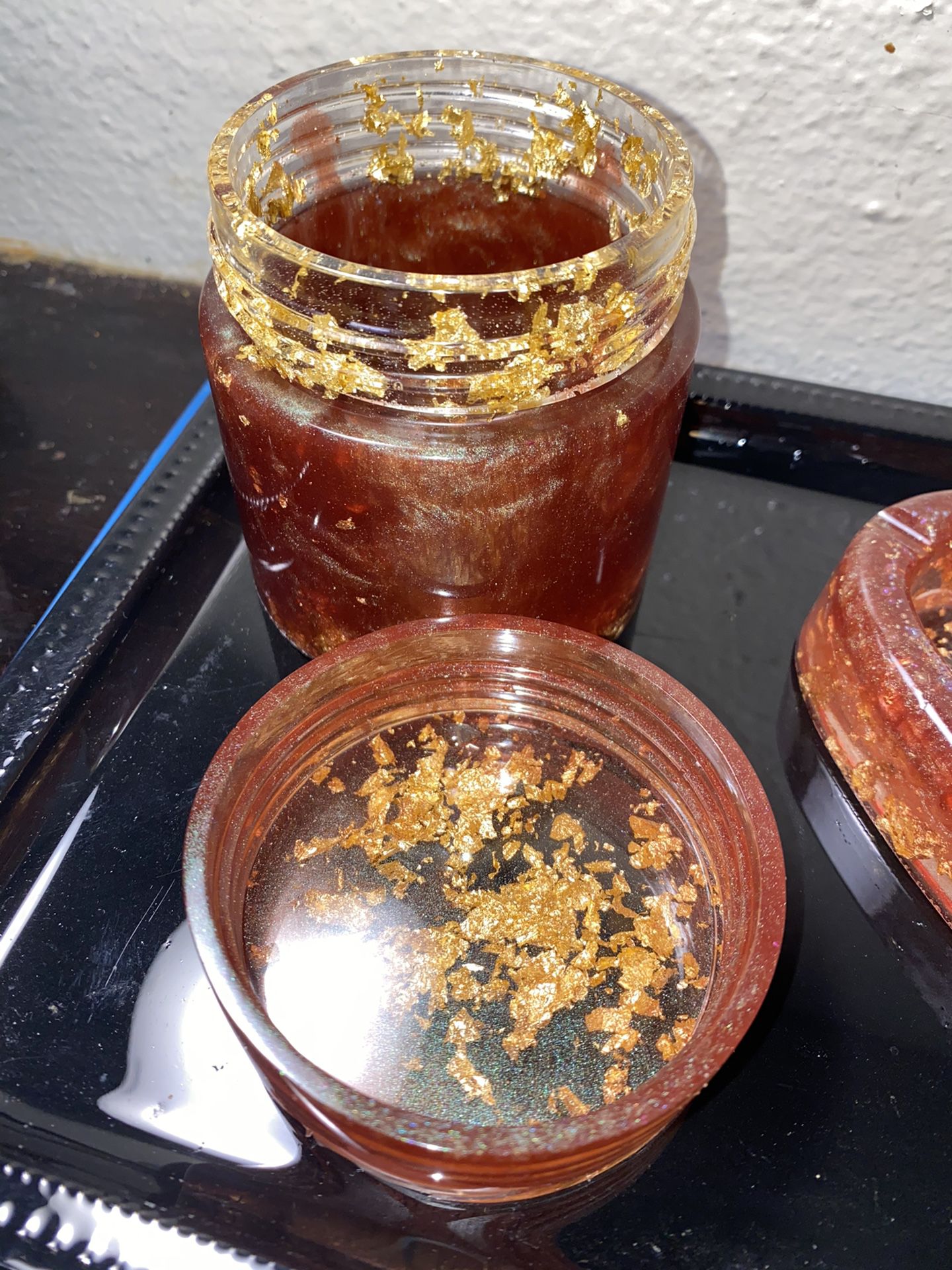 Custom ashtray and stash jars