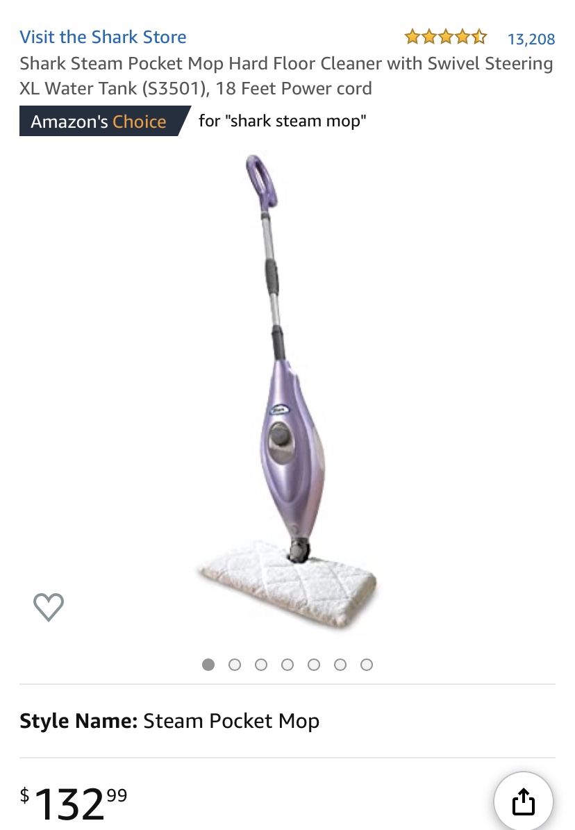 Shark Steam Pocket Mop Hard Floor Cleaner