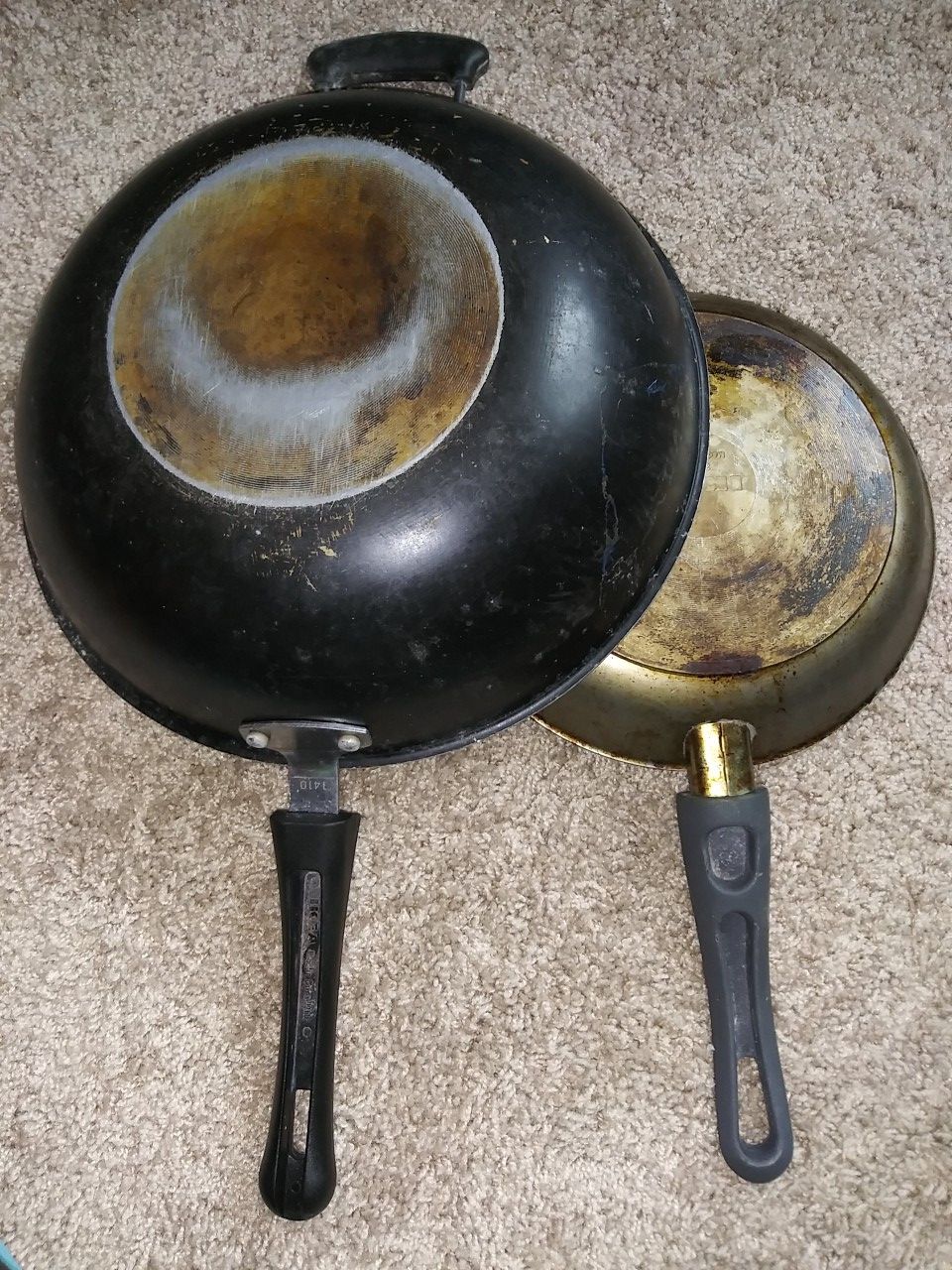 2 used ikea frying pans