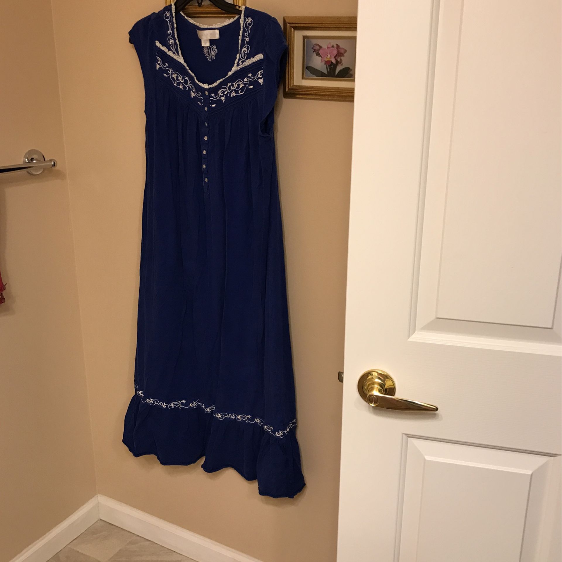 Long Blue Night Gown