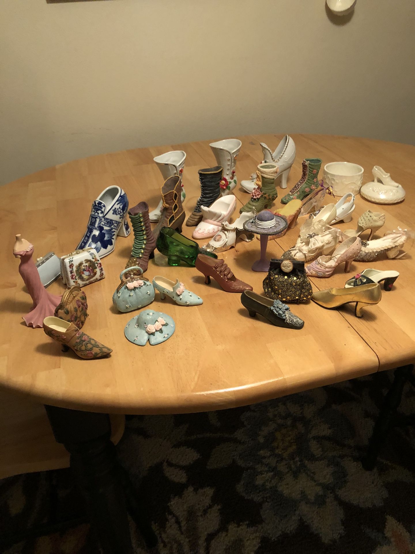 Vintage Shoe Figurines Collection
