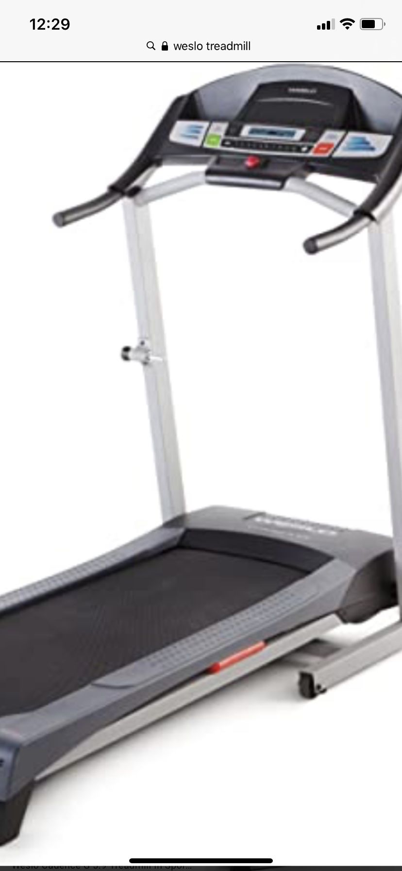Weslo cadence g 5 9i cadence folding treadmill easy assembly with