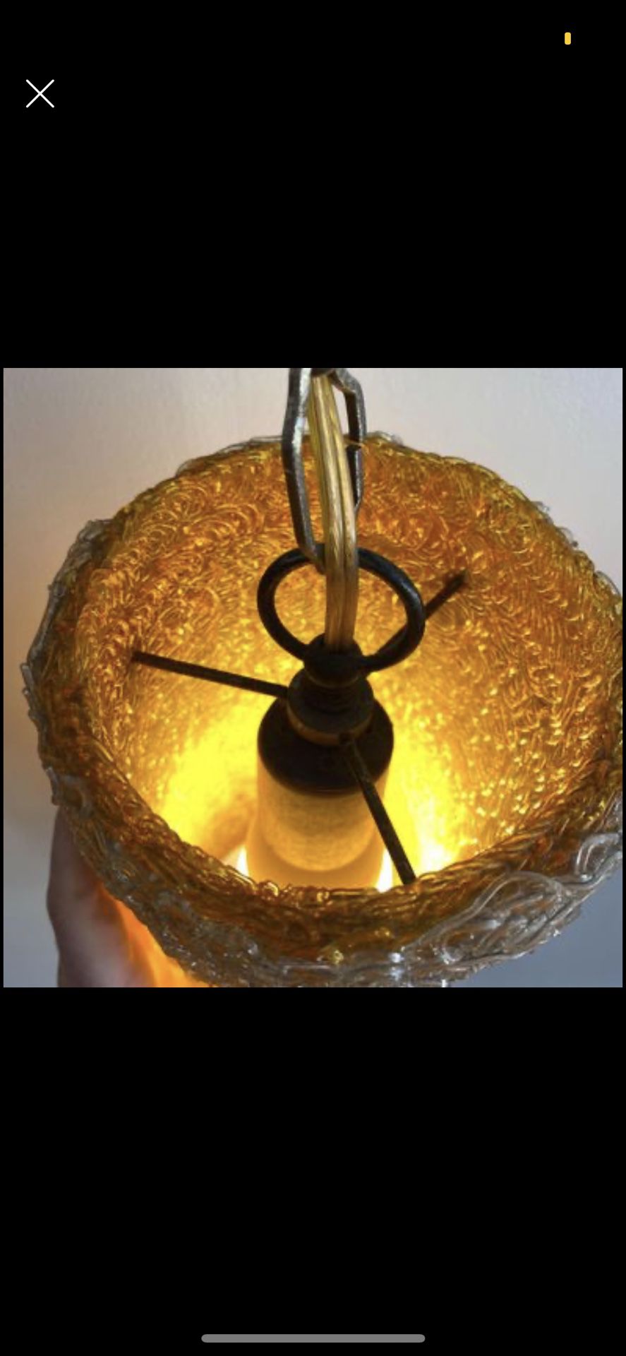 Vintage Swag Lamp 