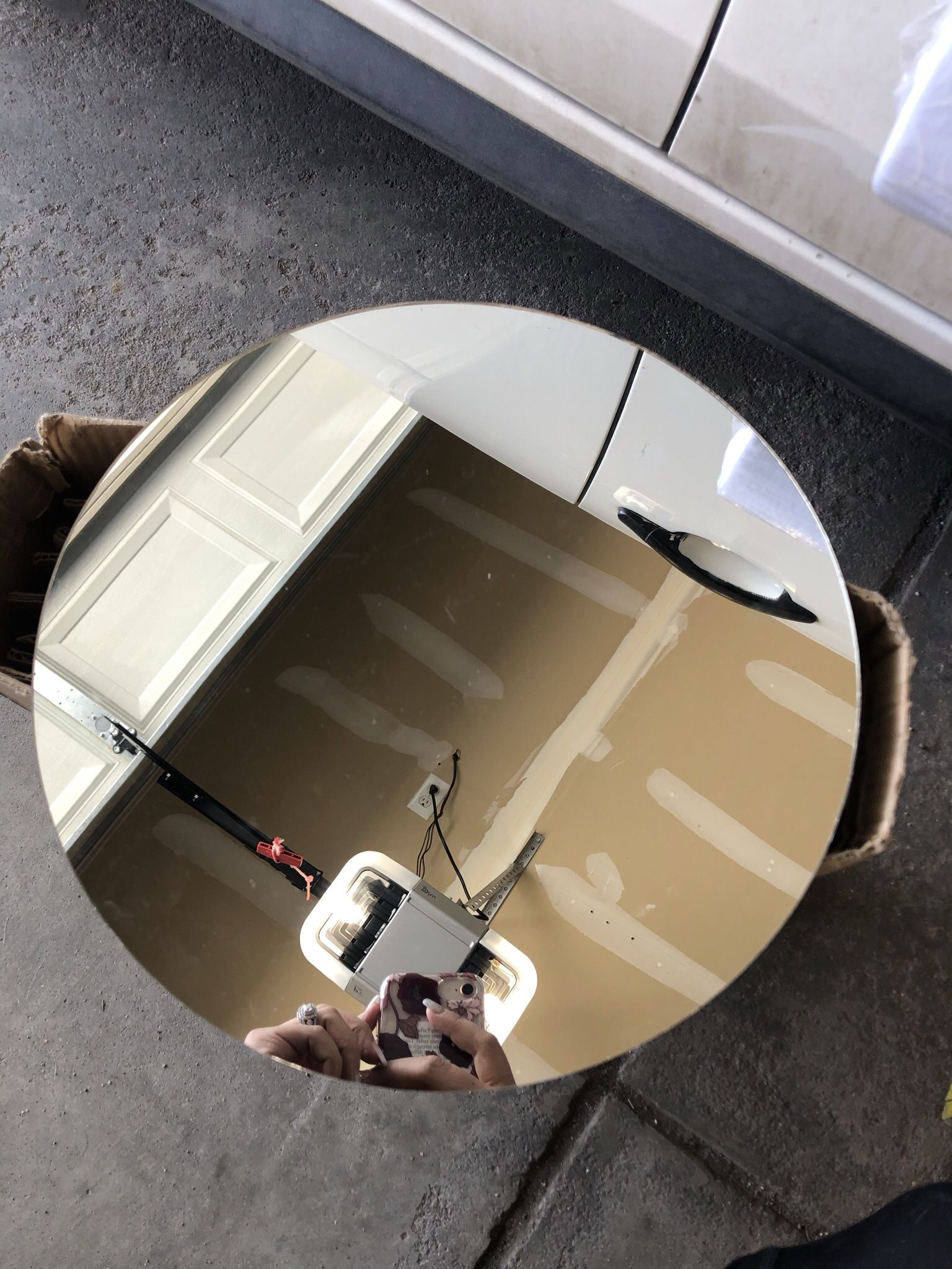 Wedding Decor - Round Mirrors - 12 inches