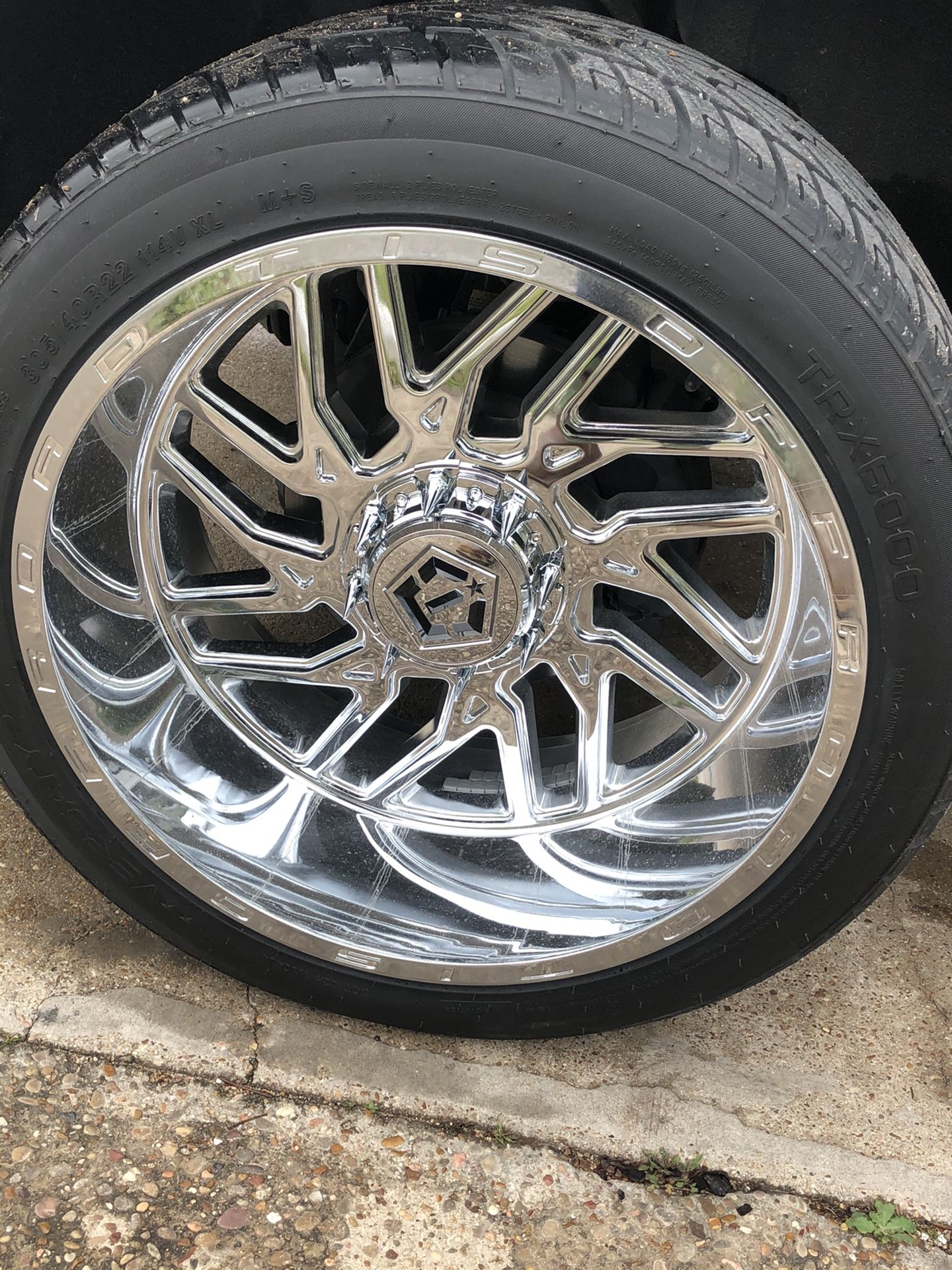 22x12 tis wheels 305/40/R22 Silverado or Ford for Sale in Fort Worth ...