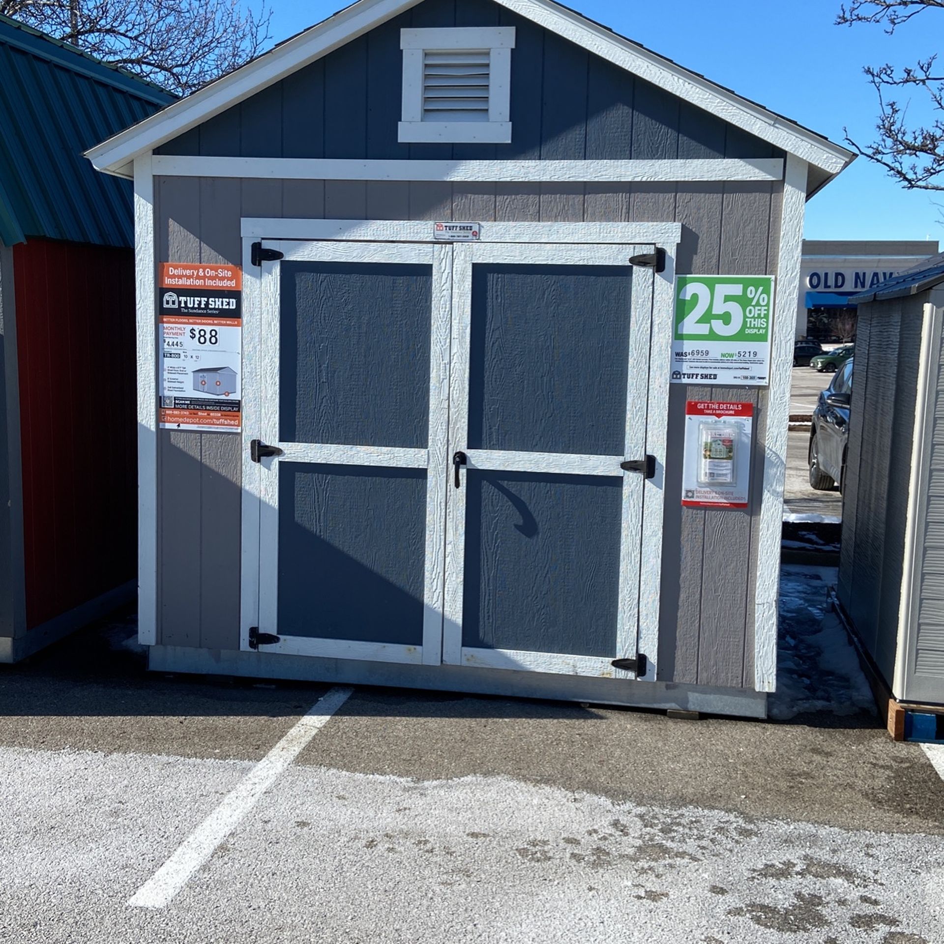 10x12 Shed Includes On Site Delivery