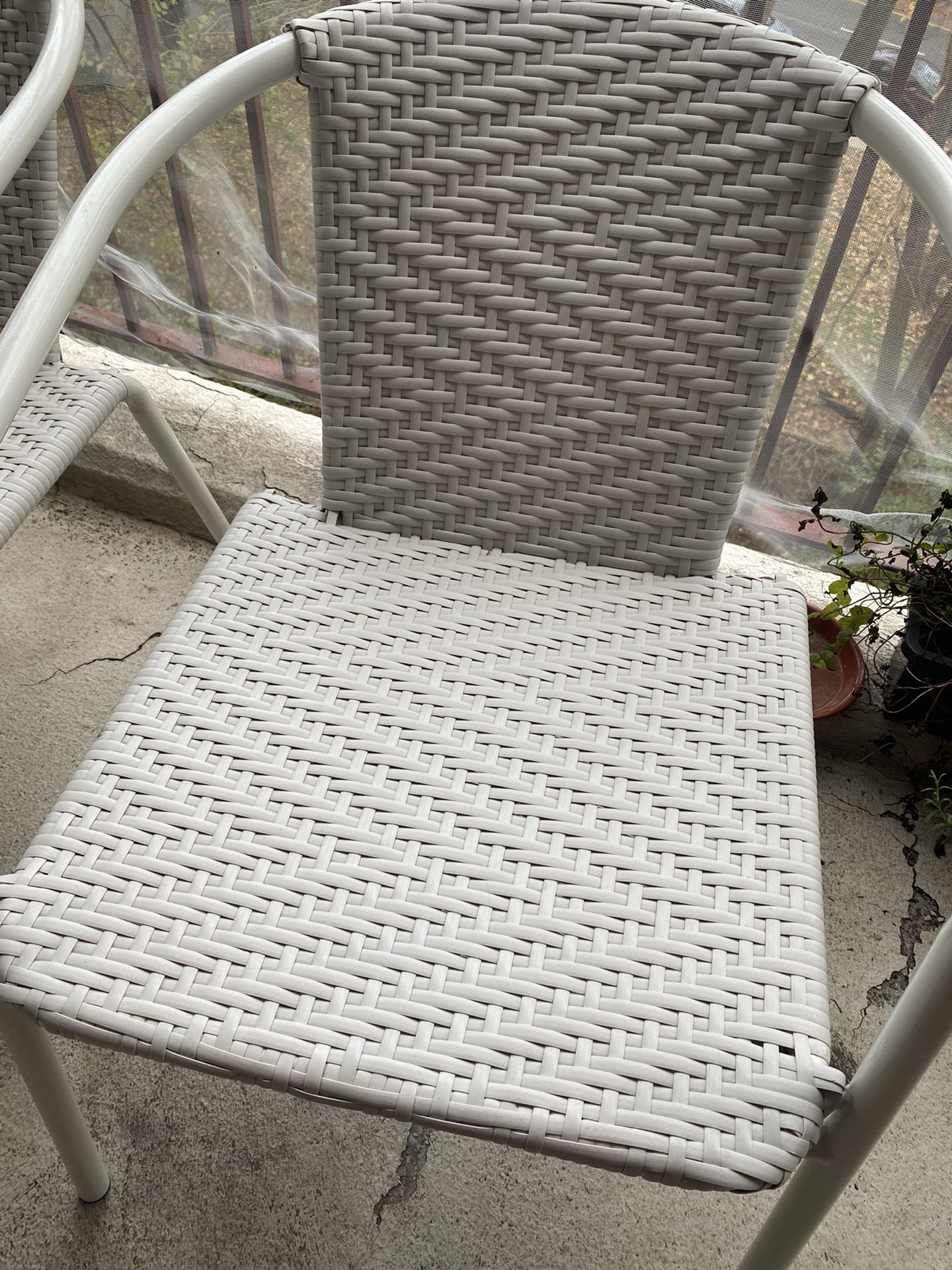 West Elm All Weather Wicker Chairs