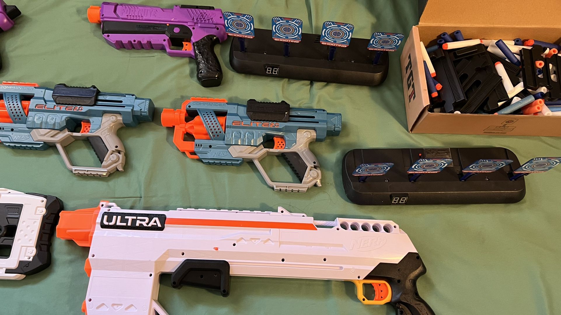 Nerf Guns And Shoot gun Plus Target Practice And Bullet Darts