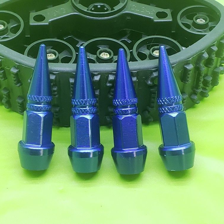 ☆Brand New SET OF FOUR AIR VALVE Spike CAP ☆Gold or Silver☆ Rim Wheel