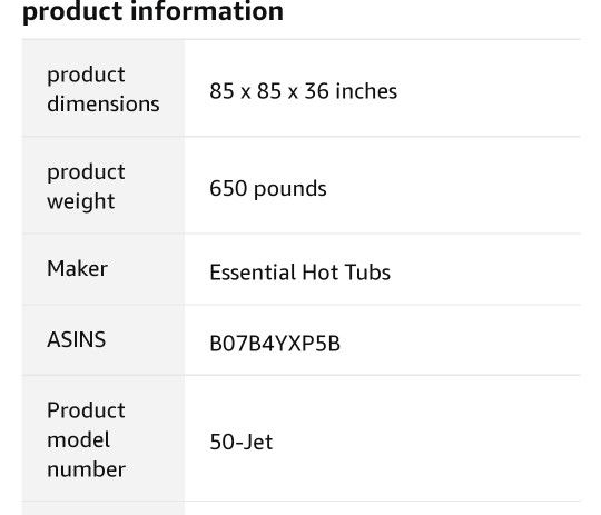 2021 Polara Essential 50-Jets Hot Tub, Seats 5-6, Gray