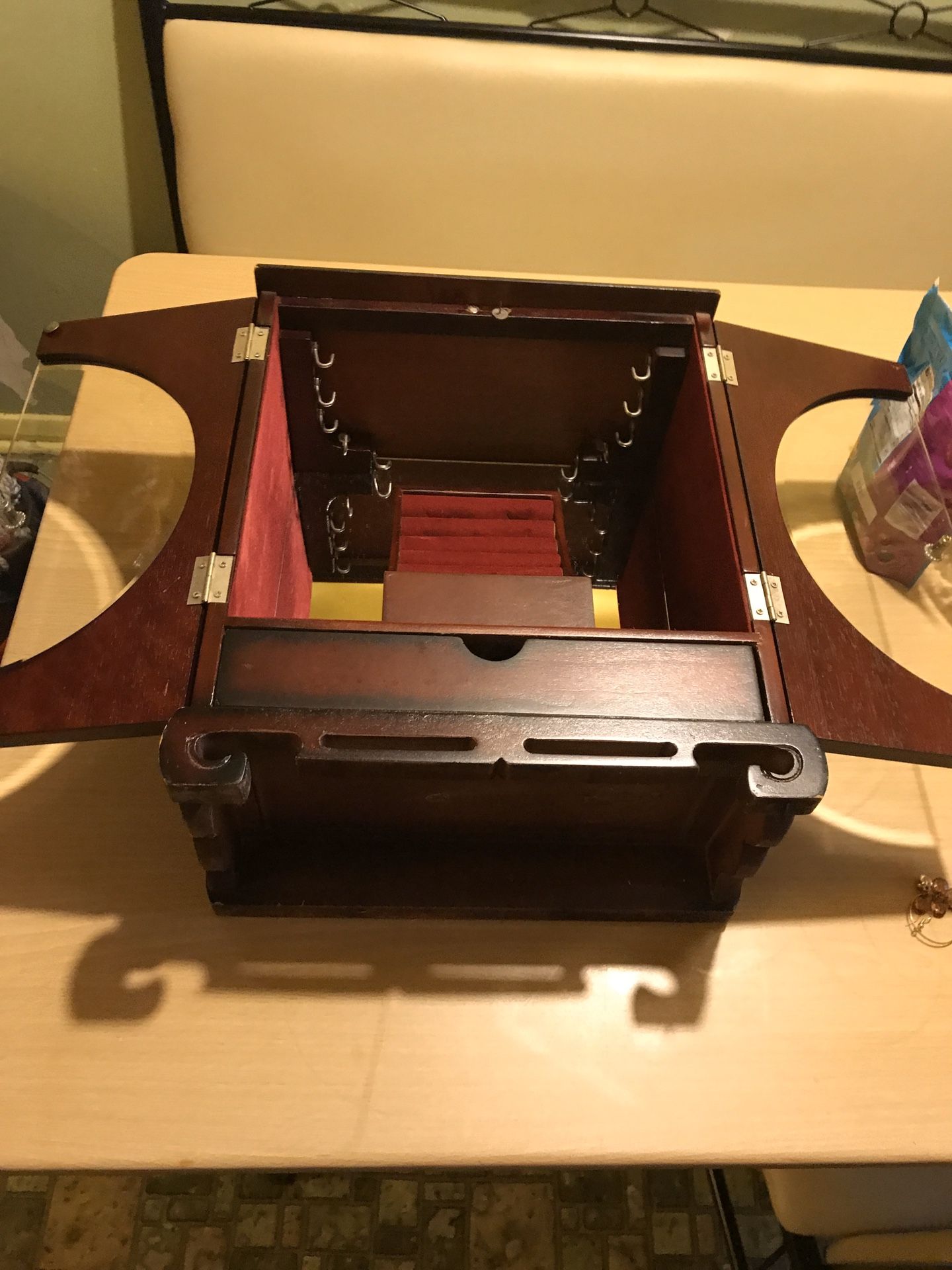 JEWELRY BOX LARGE WOOD