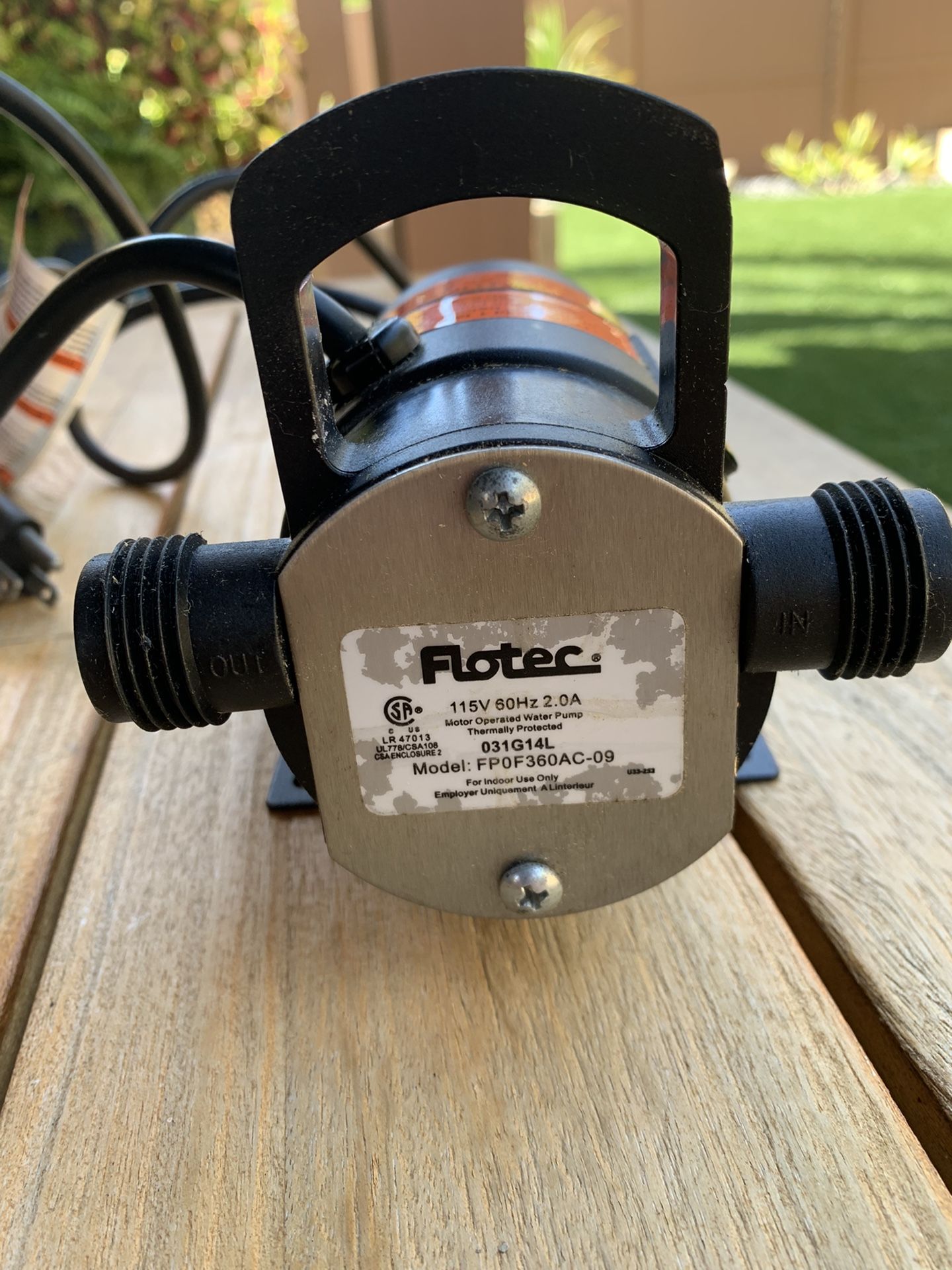 Pump For Fountain Or Pool